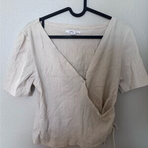 O’Neill Beige Wrap Blouse